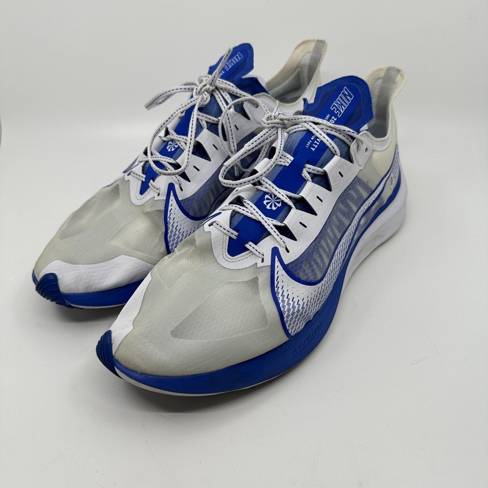Nike Zoom Gravity Sneakers Shoes Mens 15 Blue White Activewear Running Training